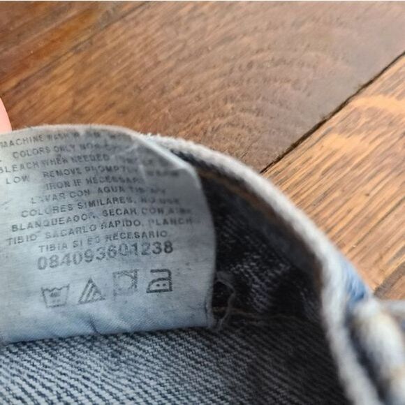 Vintage 90's Super High Rise Straight Leg Jeans - Picture 4 of 12